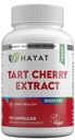 HAYAT Vitamine Vegan Natürliche Tart Cherry Extrakt 3000 MG, 3 Monate Versorgung, Potent 10:1 Extrakt, Alle natürlichen, zertifizierten Halal, 90 Kapseln,