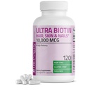 Bronson Ultra Biotin 10.000 Mcg Hair Skin and Nails Supplement, Non-GMO, 120 Vegetarische Kapseln