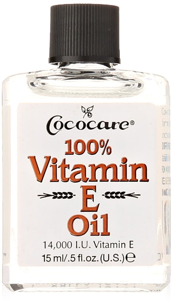 COCOCARE Huile 100% Vitamine E, 14000 I.U., 0,5 Fl Oz - Hydratant de la peau et protection antioxydante