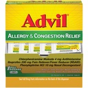Advil Allergy and Congestion Relief Tablets, Schmerzlinderung, Fever Reducer und Allergy Relief mit Ibuprofen, Phenylephrine HCl und Chlorpheniramin Maleat 4 mg - 50 Beschichtete Tabletten