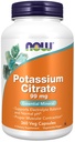 JETZT Lebensmittel, Kalium-Zitrat 99 mg, unterstützt Elektrolyt Balance und Normal pH*, Essential Mineral, 360 Veg Kapseln