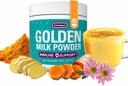 Turmaquik 3.2 Poudre de curcuma de lait d'or biologique – crème de soutien immunitaire Mélange superalimentaire avec gingembre, poivre noir, curcumine, cannelle, cardamome, vitamines C, D, B6, B12 et zinc
