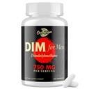 DIM für Männer 750MG – Hormon Balance, Estrogen Unterstützung für Männer, DIM-Ergänzung, Detox, Vitalität & Fitness-Performance–Chrysin & Schwarz Pfeffer Extrakt, 60 Kapseln (1 Flasche)
