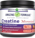 Erstaunliche Formeln Mikronisierte Kreatin-Monohydrat-Pulver-Ergänzung | 5000 mg pro Servieren | Ideal Pre & Post Workout-Ergänzung | Made in USA (1 LB, Fruit Punch)