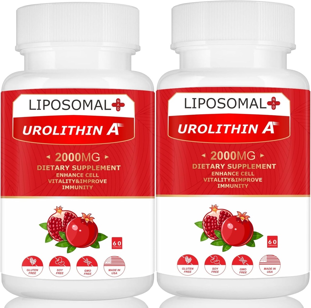 Urolithine liposomale A Supplément 2000MG pour Energy 120 Capsules