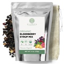 Elanen Naturals Organic Elderberry Syrup Kit, macht bis zu 24 Unzen, Enthält Natürliche Baumwolle Brew Bag, USDA Certified Organic Dried Elderberries and Immune Support Kräuter, Bulk Kit, 4 Unze (113g)