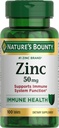 Nature=S Bounty Zinc 50mg=1 Système immunitaire, peau et antioxydant Soutien à la santé=1 Contribue à la formation d'ADN=1 Végétarien, non OGM, sans gluten=100 Caplets, 1 portion par jour pour la santé quotidienne