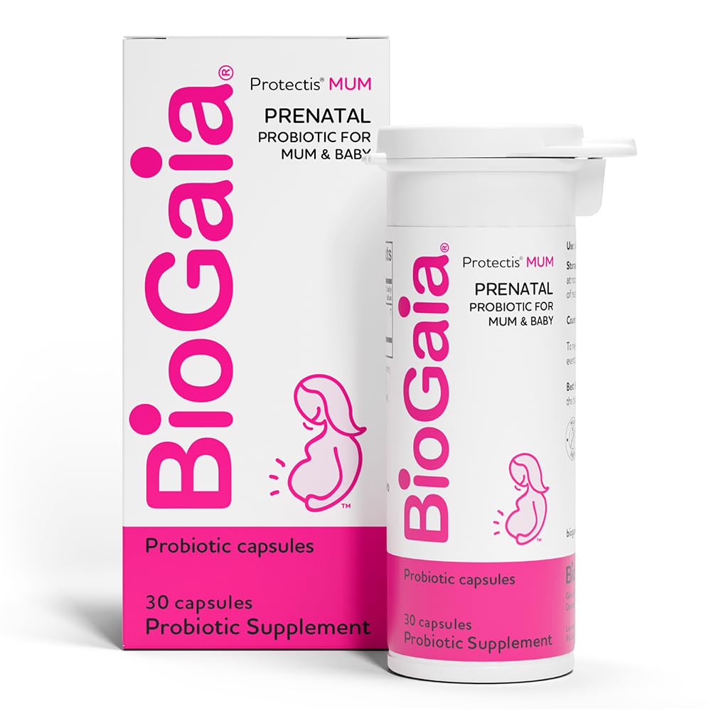 BioGaia Protectis Mum | A Prenatal Probiotic | Hilfreich für Mama & Baby | Unterstützung Babys Entwicklung von Verdauungs- und Immunsystemen | Erhöht die Immunabwehr von Mom & fördert gute Verdauungsgesundheit | 30 Count