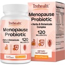 Menopause Ergänzungen für Frauen, 120 Billion CFU Probiotic, 13-in-1 Herbs & Botanicals Complex, für Hormone Menopause, Hot Flashes, Nacht Sweats, Mood Swings, Schlafstörungen, Vegan, 60 Kapseln