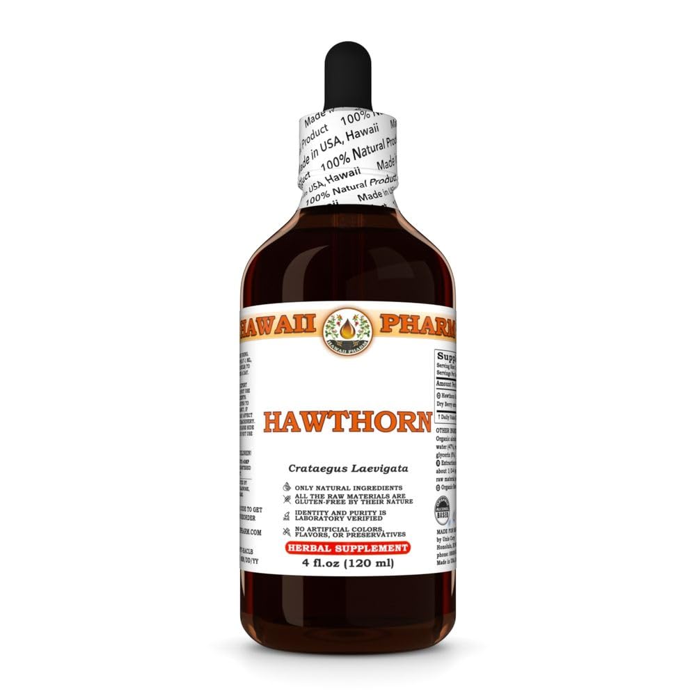 Hawthorn Extract, Tincture for Heart Wellness, unterstützt Zirkulation, fördert Lipid Balance, Antioxidant Rich, steigert Immunstärke - 4 fl.oz