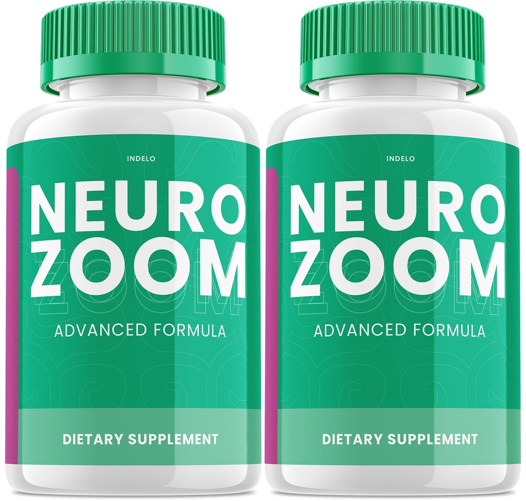 (2 Pack) Neuro Zoom Brain Boost Supplement, Neuro Zoom Advanced Memory Support Formula, Neuro Zoom Pills Nootropic, um Brain Fog zu reduzieren, Neuro Zoom zu Boost Memory, NeuroZoom Bewertungen (120 Kapseln)