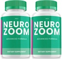 (2 Pack) Neuro Zoom Brain Boost Supplement, Neuro Zoom Advanced Memory Support Formula, Neuro Zoom Pills Nootropic, um Brain Fog zu reduzieren, Neuro Zoom zu Boost Memory, NeuroZoom Bewertungen (120 Kapseln)