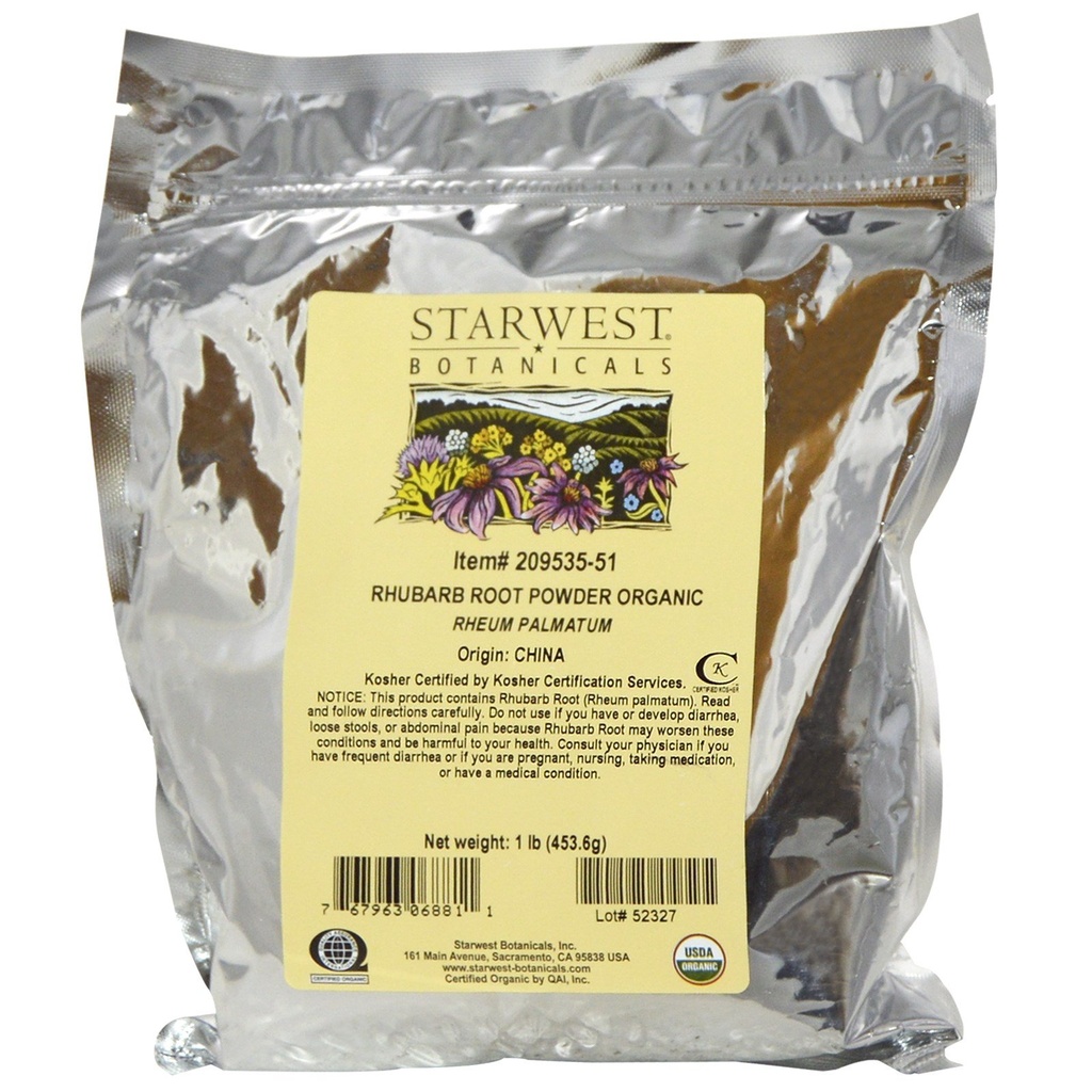 Bio Rhubarb Wurzelpulver 1 Pfund
