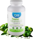 One Planet Nutrition Nano Vitamine C - Vitamine C soluble dans l'eau pour les hommes et les femmes, Vitamine C non-OGM naturelle pour le soutien immunitaire, bonne absorption et biodisponibilité, Vitamine C petites capsules, 120 capsules