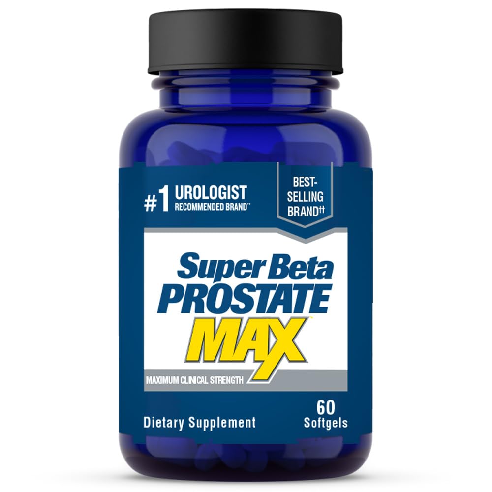 SUPER BETA PROSTATE Max - Supplément de soutien prostate de Saw Palmetto avancé pour la santé des hommes, 60ct