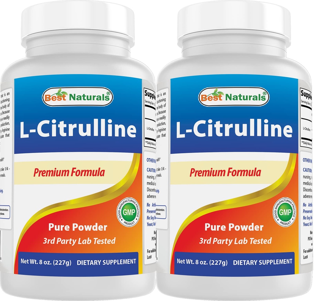 Meilleurs naturels L-Citrulline poudre 8 OZ (8 OZ (paquet de 2))
