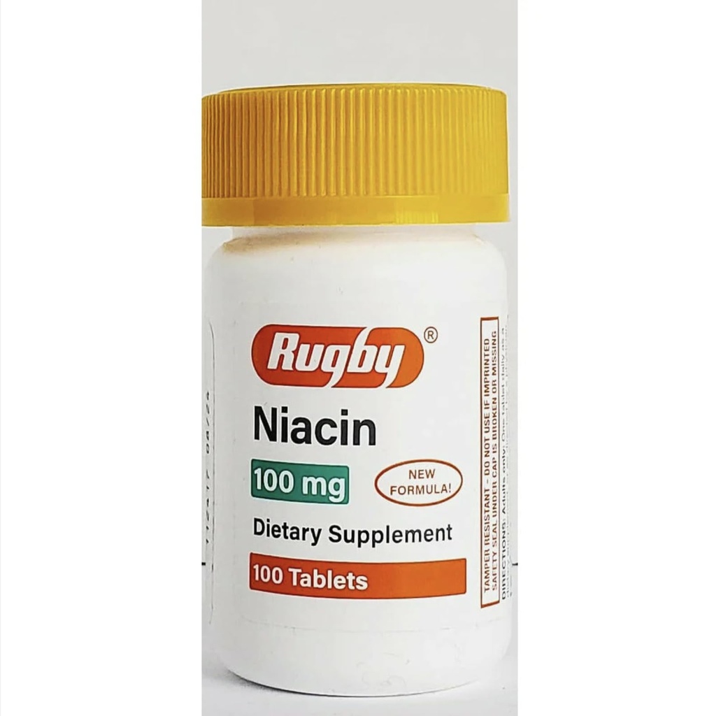 Spezialpaket von 5 -NIACIN TAB 100MG Rugby 100TB Watson Labs, INC (PSI) NO Post