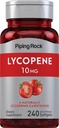 Piping Rock Lycopin 10mg | 240 Softgels | Nicht-GVO, glutenfreie Ergänzung