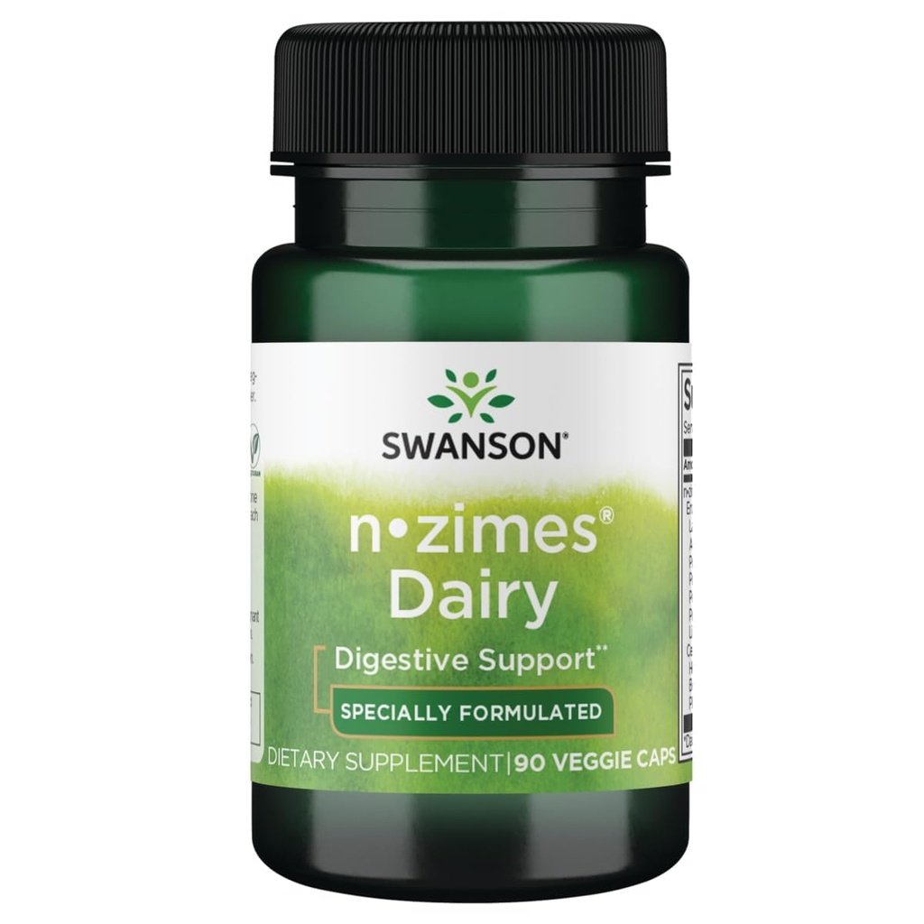 Swanson n-zimes Dairy 90 Veg Kapseln Enzyme