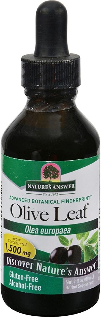 Nature's Answer Oleopein Olive Leaf, fördert Gesamtgut Gesundheit und Wohlbefinden* Alkoholfrei, Glutenfrei & Kosher (2 Fl Oz (Pack von 2))