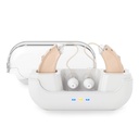 OTC Hörgerät mit Lärmbelästigung für Hörverluste,Digitale Hörgeräte für Senioren &amp; Adults, Unsichtbarer persönlicher Hörverstärker mit Lautstärkeregelung (Brown)