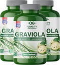 GRAVIOLA MAX - Pure Graviola Extract Supplement - Soursop (Annona muricata) -Immune System Booster & Antioxidantien in jeder Kapsel von Pure Graviola (3 Einheiten)