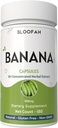 Banana Kapseln 500mg | Konzentrat 10:1 Extrakt | Musa paradisiaca | Natürliche Kräuterergänzung | Non-GMO, Glutenfrei, keine Füllstoffe oder Zusatzstoffe (180 Zähler (Pack von 1))