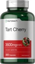 Horbäach Tart Kirsch Extrakt Kapseln | 3600mg | 300 Pillen | Non-GMO, Gluten Free | Traditionelle Kräuterergänzung