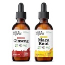 Wild & Organic Ginseng Tinkture 2 fl oz & Maca Wurzel Tinktur 2 fl oz