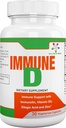 Spectra Vitamins Immune D Supplement Support with Immunolin, Vitamin D3, Zinc for Men, Women Adults, and Seniors, Recommended for The Year Round, 30 Capsules,