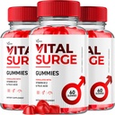 (3 Pack) Vital Surge Gummis, Vital Vita Surge Advanced Extra Strength Formula 1000MG Vigor Pump Men's Vitamin Supplement - Vitalsurge Vitasurge All Natural Ingredients Delicious Chews (180 Gummis)