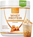 Whey Isolate Protein Powder - Low Carb Protein Powder für Damen - Gesüßt mit Stevia Whey Isolate Protein für Muskelwachstum - Natural Clean Protein Powder (Caramel, 15 Portionen)