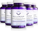 Relumins 1650mg Complexe L-Glutathion avec acide hyaluronique, acide alpha lipoïque, HIPS Rose, vitamine E et Riboflavine, antioxydant, hydratation de la peau et bien-être, fabriqués aux États-Unis – 90 Capsules x 5 bouteilles