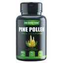 Pine Pollen Ergänzung Gewih Ginger Wurzel und Vitamin C, 99% Cracked Cell Wall,120 Veggie Kapseln,Focus&Immune Verbesserung für Frauen und Männer