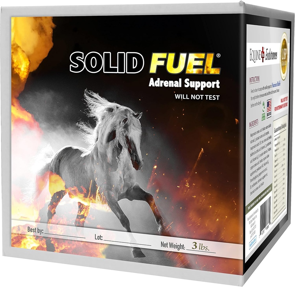 FUEL SOLIDE - Supplément Cheval Performance - Vitamines, minéraux et acides aminés pour le soutien et l'endurance adrénaux