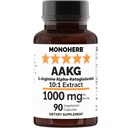 MONOHERB AAKG - L-Arginine Alpha-Kétoglutarate - 1000 mg - 90 Capsules végétariennes