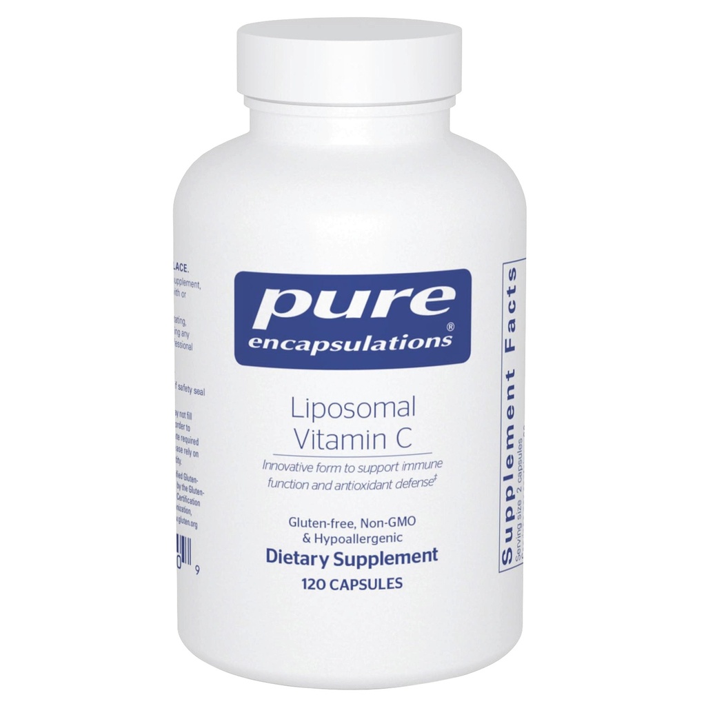 Pure Encapsulationen Liposomas Vitamin C - Immununterstützungsergänzung* - Antioxidans Nourishment - Tägliches Vitamin - Non-GMO & Glutenfrei - 120 Kapseln
