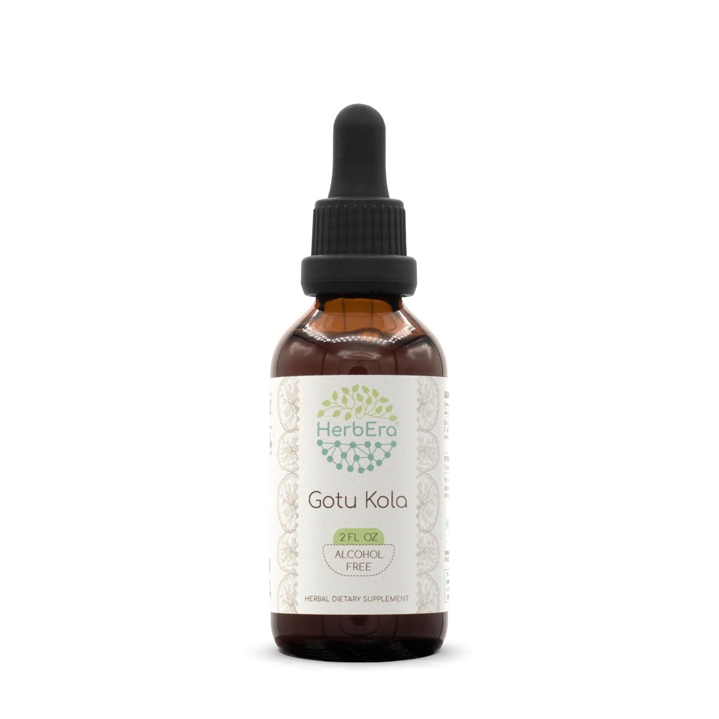 Gotu Kola B60 Tinktur Alkoholfreie Kräuterextrakt, Konzentrierte flüssige Tropfen natürliche Gotu Kola (Centella Asiatica) 2 fl oz