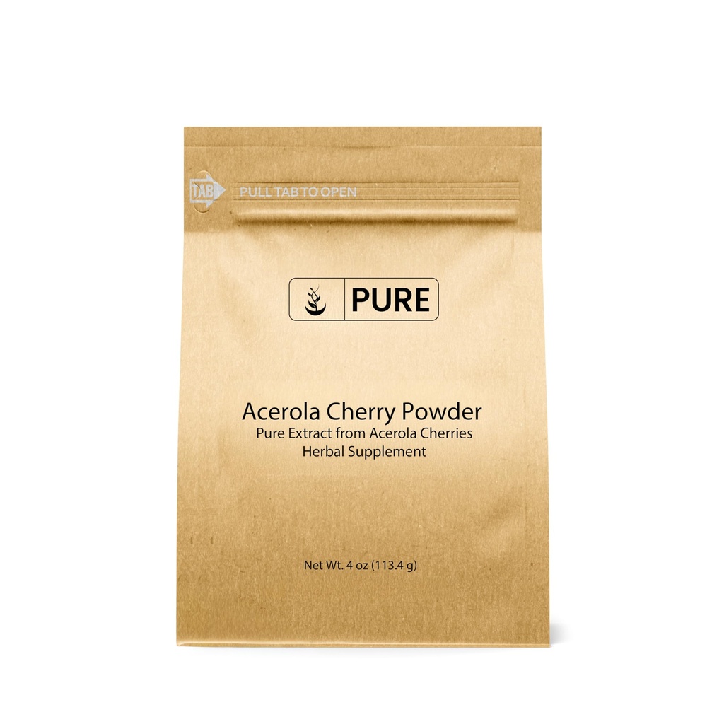 Pure Original Zutaten Acerola Kirschpulver 4oz Non-GMO, Glutenfrei, Eco-Friendly Verpackung