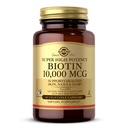 Solgar Biotin 10.000 mcg, 60 Gemüsekapseln - Energie, Stoffwechsel, fördert Gesunde Haut, Nägel & Haar - Super High Potency - Non-GMO, Vegan, Glutenfrei, Dairy Free, Kosher - 60 Servierungen