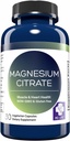 MD. Life Magnesium Citrate 250 mg – 60 Capsules – High Absorption Magnesium Citrate Supplement – Easy-to-Swallow Capsules for Muscle, Nerve, Heart, Sleep and Bone Support