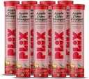PLIX - THE PLANT FIX Apple Cider Effervescent Tablets mit der Mutter, 700mg ACV mit VIT B12, B6, Packung mit 8 |Vegan, Ohne Zusatz von Zucker, Non-GMO & Gluten-Free