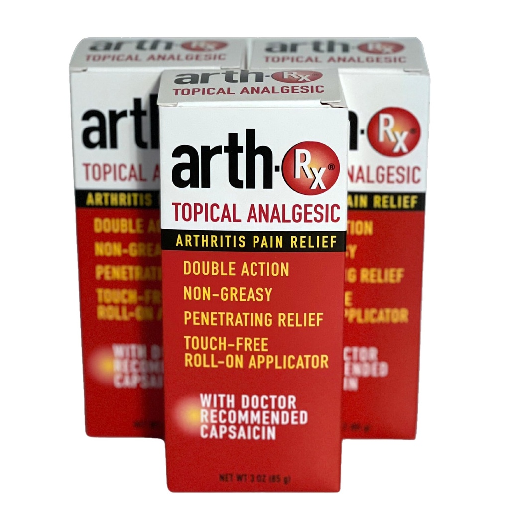 Topique analgésique de soulagement de la douleur Roll-on avec la capsaïcine pour le soulagement de la douleur pénétrante profonde, la capsaïcine chaude pour atténuer la douleur de l'arthrite et des douleurs musculaires, 9 oz