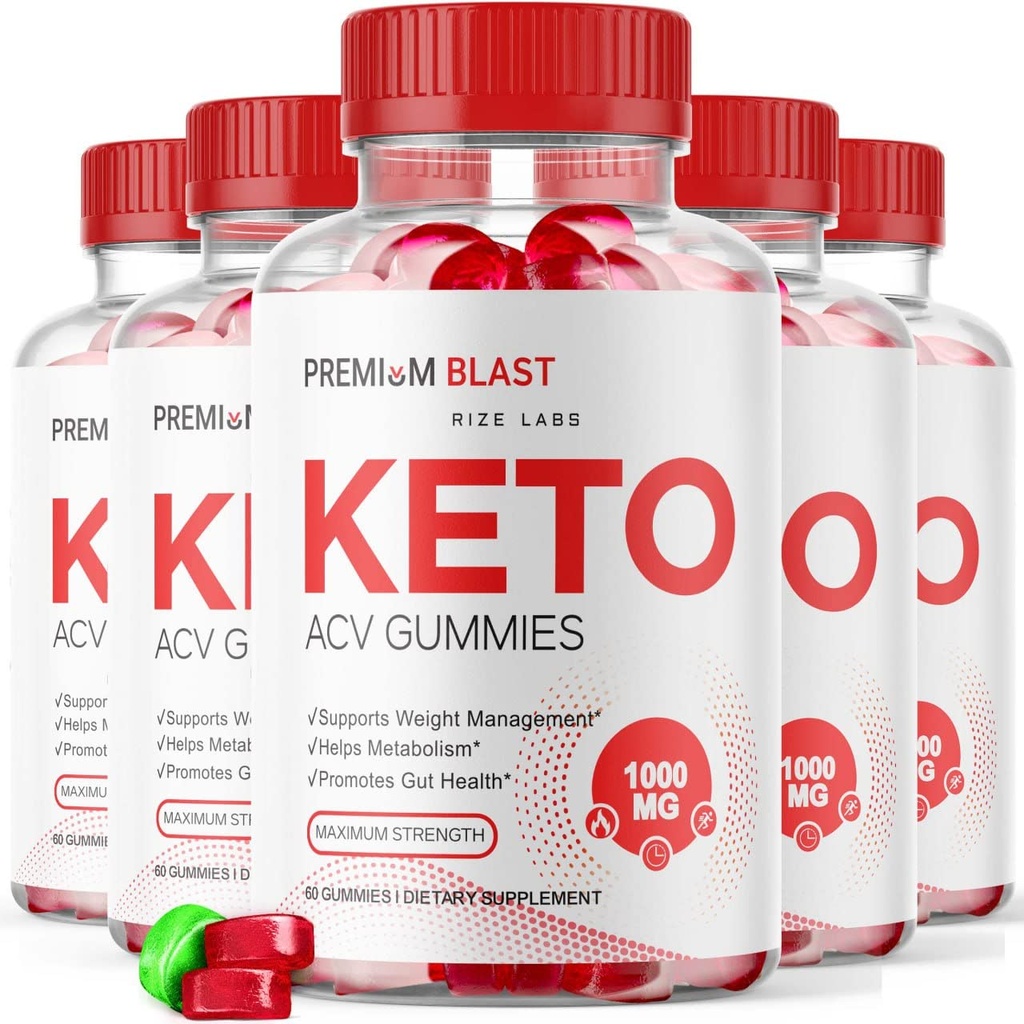 rize labs - Premium Blast Keto ACV Gummis für Weight Loss, Advanced Formula, Apple Cider Essig für Weight Management, Maximum Strength (300 Gummies) (Pack mit 5)