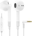 LUDOS FEROX Ecouteurs câblés dans l'oreille casque, garantie de 5 ans, écouteurs avec microphone, isolation de bruit Cordé pour 3.5mm Jack Ear Buds pour iPhone, Samsung, ordinateur, ordinateur portable, enfants, élèves de l'école