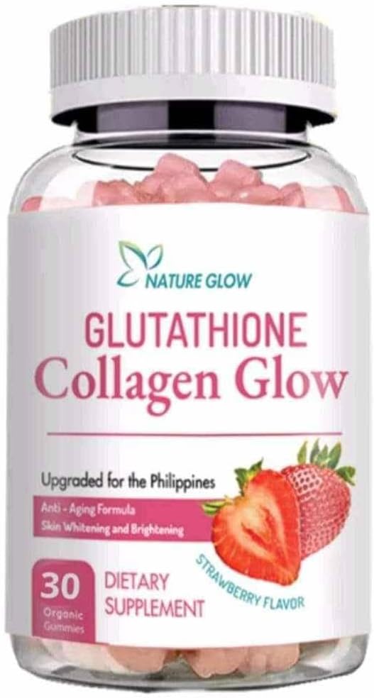 Generische Natur Glow Glutathione Collagen Glow Strawberry Flavor, 60 Bio Kaugummis
