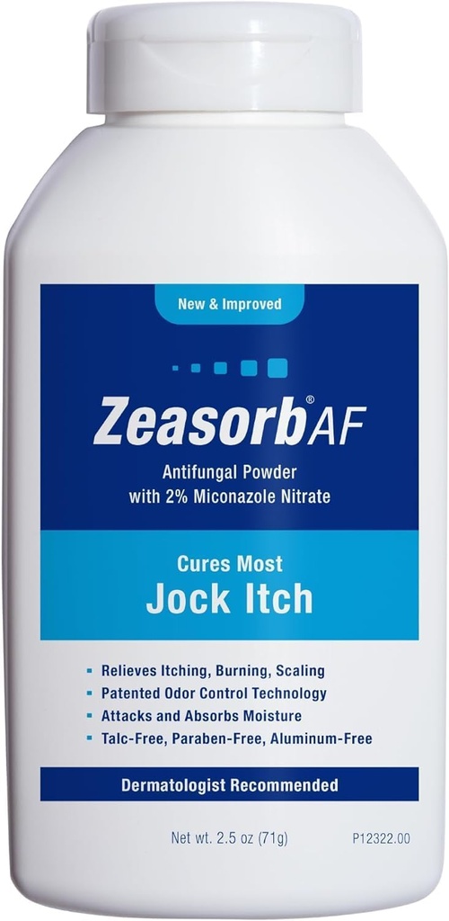 Zeasorb Super Absorbent Antifungal Behandlung Pulver für Jock Itch 2,5 oz von Zeasorb-Af
