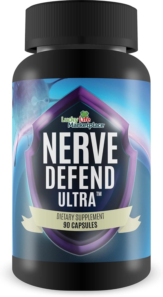 Nerve Defense Ultra - Nerve Health Support Supplement - Magnesium, Kalzium, Vitamin D - Unterstützung Gesunde Nerve Funktion & Zirkulation - Helfen Sie Nerve Discomfort in Finger, Hände, Zehen, & Füße