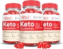 (3 Pack) Truly Keto ACV Gummies Advanced Formula 1000MG Truly Keto Gummies Apfel Apfelessig Formuliert mit Granatapfelsaft Pulver B12 Vegan Non GMO 180 Gummys