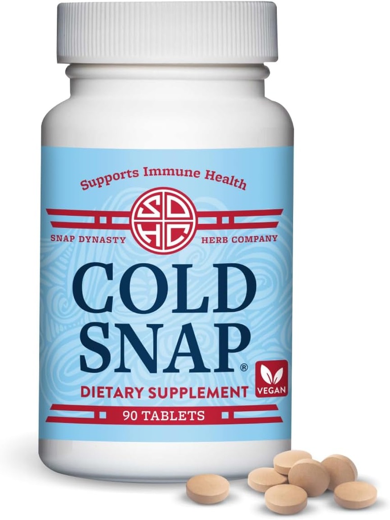 Snap Dynasty Cold Snap - Comprimés 90ct, supplément de soutien immunitaire végétalien
